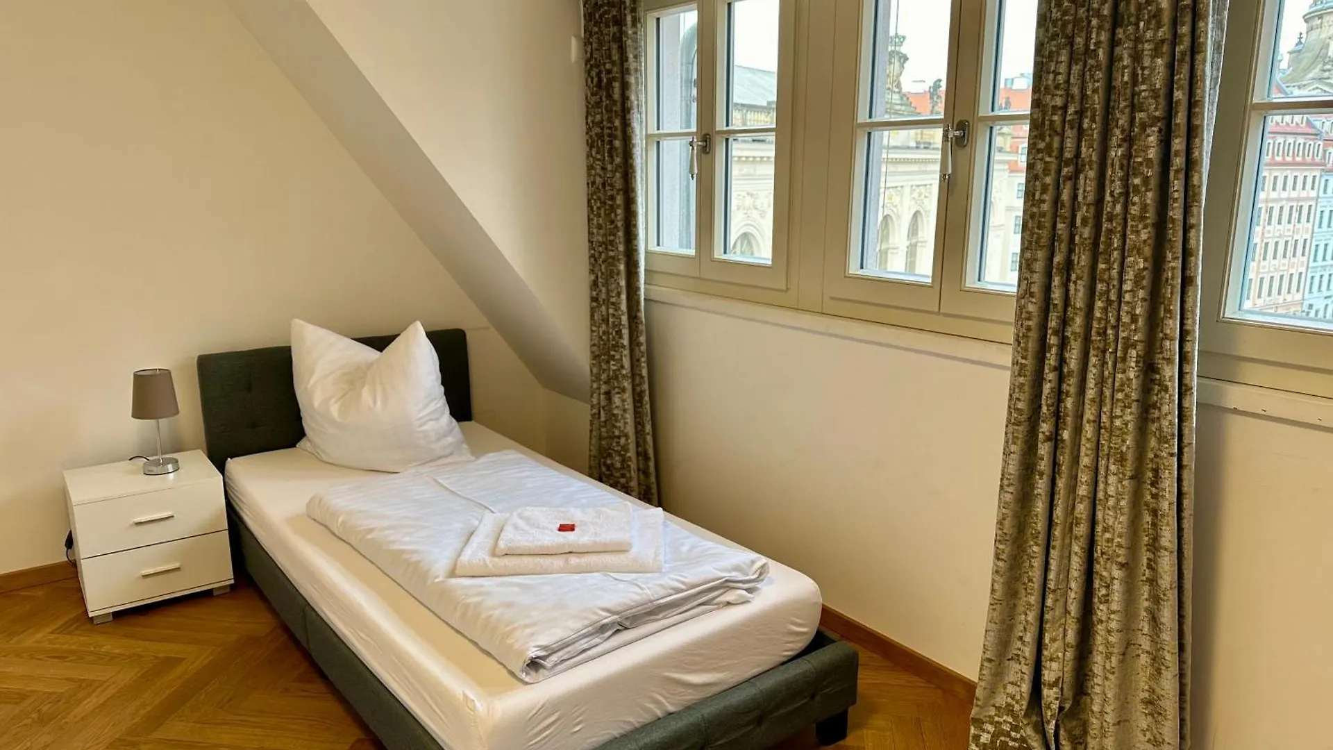 Exklusives Apartment Mit Einmaligem Blick Zur Frauenkirche - Parkplatz Kostenfrei Drážďany Německo